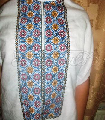 Мужская вышиванка с маками и подсолнухами купить Киев