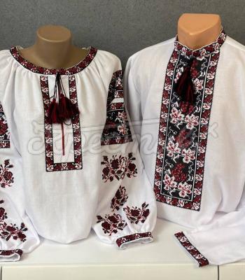 Украинские вышиванки парные "Виноград" купить