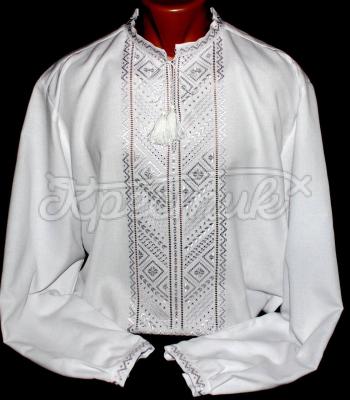 Вишита чоловіча сорочка "Срібні зорі" купити Київ