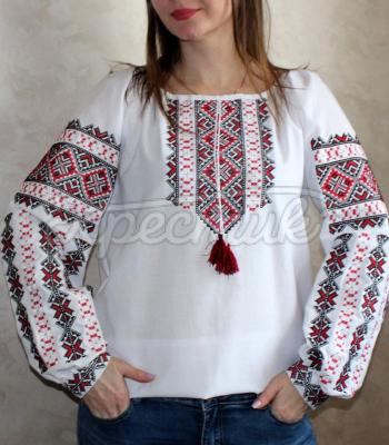 Белая женская вышиванка "Базалия" купить Запорожье