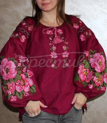 Вышитая украинская блузка "Александрия" купить блузку