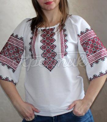 Белая женская вышиванка "Руфина" купить Чернигов