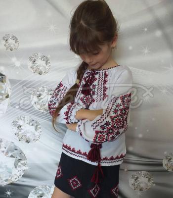 Детские вышиванки для девочек из натуральных тканей
