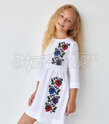 Белое детское платье "Фрося" украинский бренд