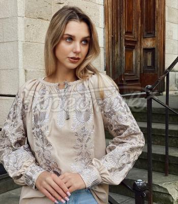 Женская вышитая блузка "Калахари" украинский дизайн