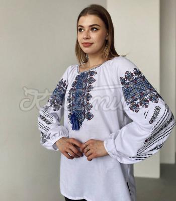 Біла жіноча блузка вишиванка "Лада" купити Харків