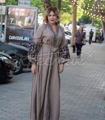 Сукня вишиванка бохо стиль "Капучіно" Одесса