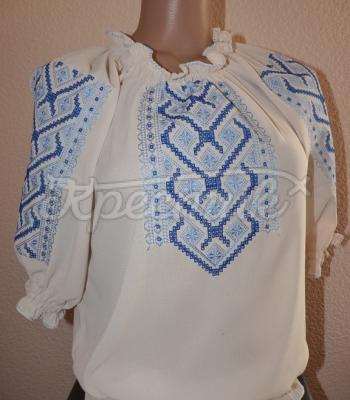 Шифоновая вышитая блуза купить в Киеве