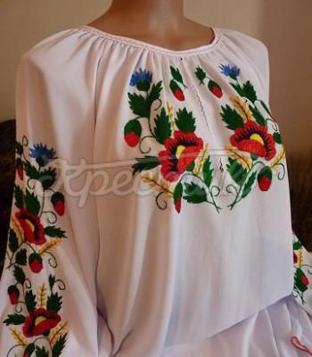 Вышиванка блузка из шифона женская купить