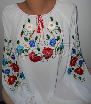 Вышиванка блуза из шифона купить Киев