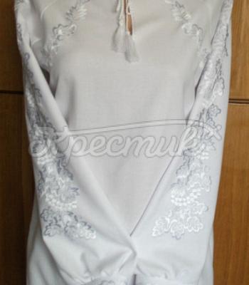 Украинское белое платье