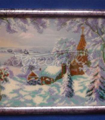 Вышитая картина "Зима" купить Киев