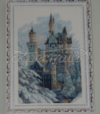 Вышитая картина "Зимний замок" купить Киев.