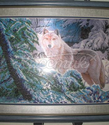Вышитая картина "Волки" купить Киев
