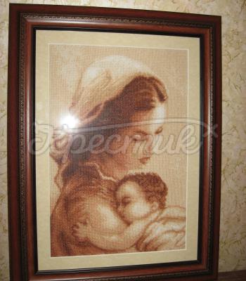 Вышитая картина крестом "Мать и дитя"купить Киев