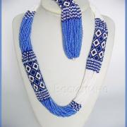 Бусы и браслет в украинском стиле купить