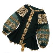 Чорна вишиванка "Золота магія" фото