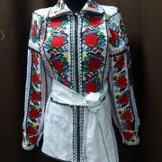 Жіноча лляна вишита сорочка "Любава" фото