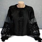 Чорна жіноча вишиванка "Регіна" фото