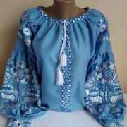 Жіноча вишиванка "Лазур" фото