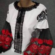 Біла вишиванка з фатином "Амелі" фото