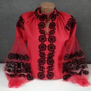 Червона вишиванка з фатином "Мальта" Київ