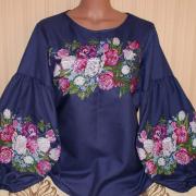 Синя вишиванка "Тіна" фото