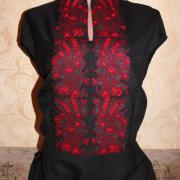 Жіноча вишиванка "Червоні колоски" фото