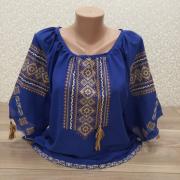 Жіноча синя вишиванка "Мері" фото