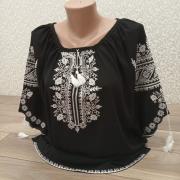 Жіноча вишиванка "Білі візерунки" фото