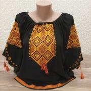 Жіноча вишиванка "Жовті ромби" фото