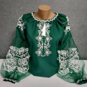 Жіноча вишиванка "Смарагд" фото