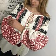 Біла вишиванка-бохо "Шері" фото