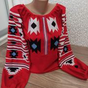 Червона вишиванка "Променад" купити