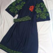 Жіноче вишите плаття "Червона троянда" фото