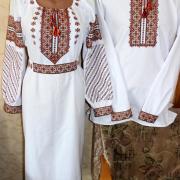 Вышитые парные вышиванки "Абрикос" фото