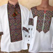 Парные вышиванки "Цветные" фото