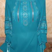 Женская вышиванка "Лазурный берег" фото