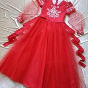 Пишне дитяче плаття з вишивкою "Асоль" фото