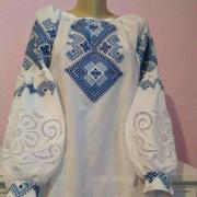 Женская вышиванка Голубая лагуна купить