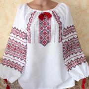 Жіноча вишиванка "Червоне вино" вишита сорочка