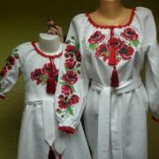 Парные платья для мамы и дочки Маки фото