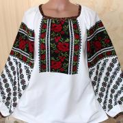 Женская вышиванка "Красная роза" купить