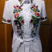 Вышиванка женская "Цветочная кадриль"