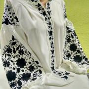 Женская вышитая блуза с цветами "Арина" купить