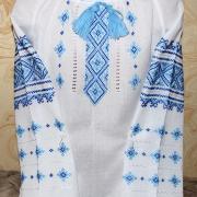 Жіноча вишиванка  "Блакитні ромби"купить