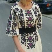 Женское вышитое платье Цветок купить