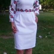 Женское вышитое платье Роза купить