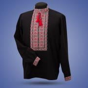 Чоловіча вишита сорочка "Сапфірове кохання" фото