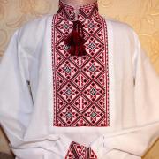 Вышиванка  для мальчика "Бордо" купить